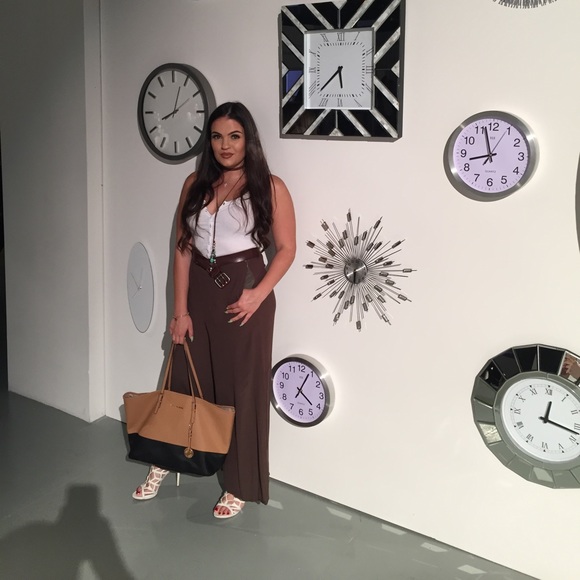 Wide Leg Olive Pant - Picture 1 of 8